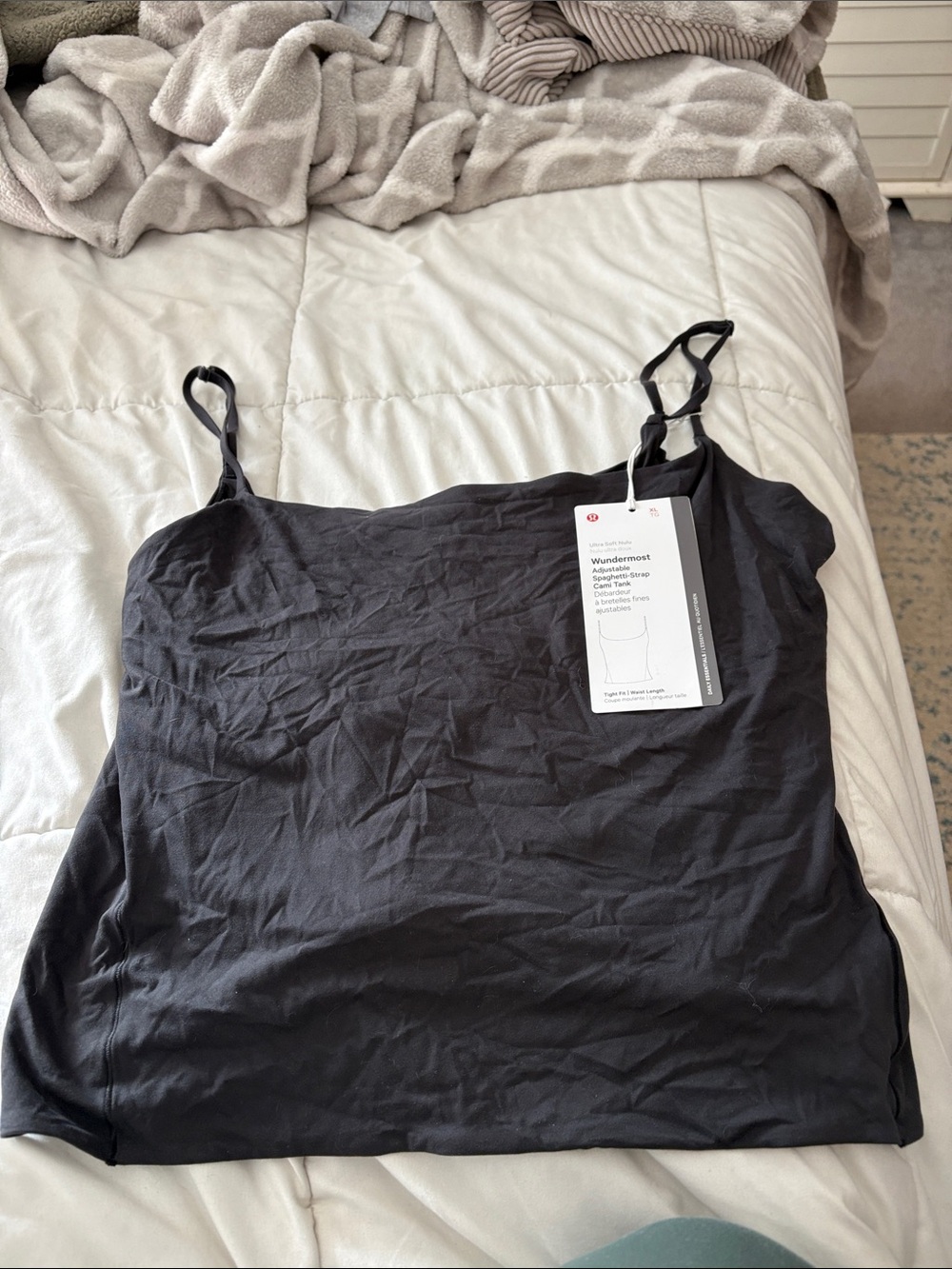 lululemon athletica Black Adjustable-Strap Camisole